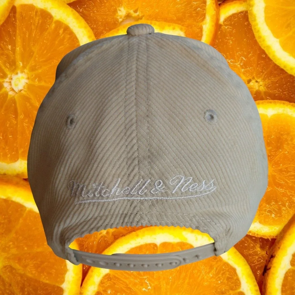 Mitchell Ness Chicago Bulls Corduroy Strapback Hat Tan‎ Mens Adjustable